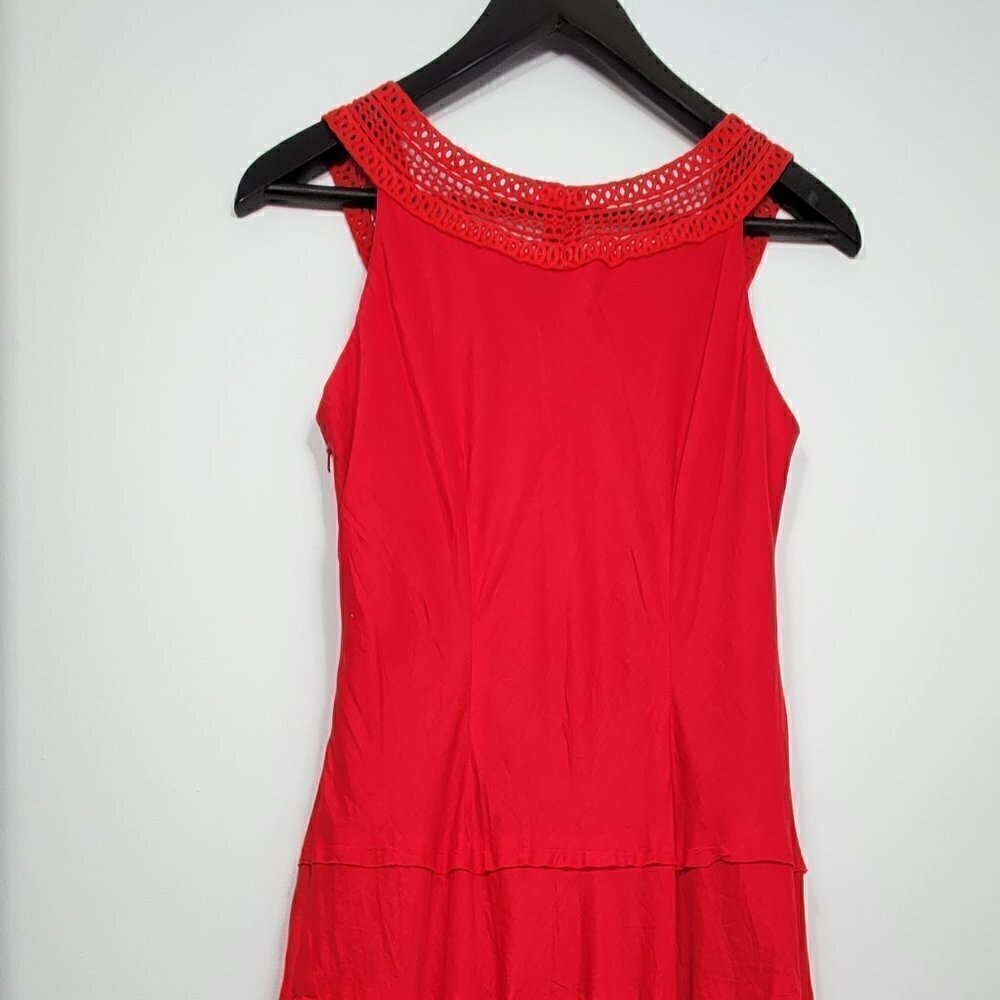 Jones New York Red Dress #118  Size 6 - Picture 3 of 6